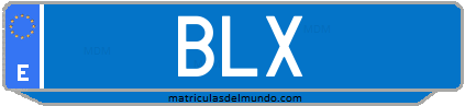 Matrícula de taxi BLX