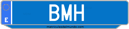 Matrícula de taxi BMH