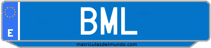 Matrícula de taxi BML