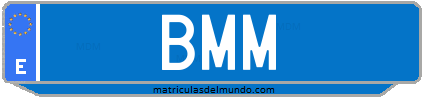 Matrícula de taxi BMM