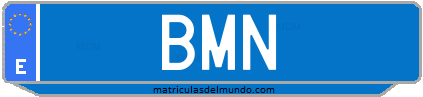 Matrícula de taxi BMN