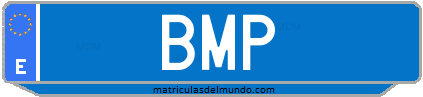 Matrícula de taxi BMP