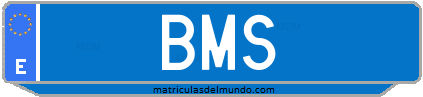 Matrícula de taxi BMS