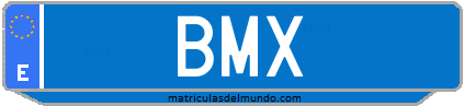 Matrícula de taxi BMX