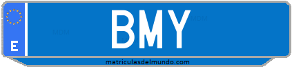 Matrícula de taxi BMY