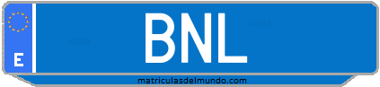 Matrícula de taxi BNL