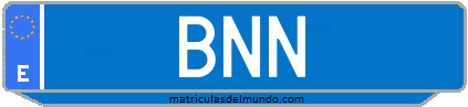 Matrícula de taxi BNN