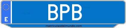 Matrícula de taxi BPB