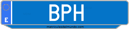 Matrícula de taxi BPH