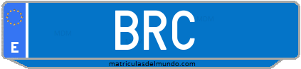 Matrícula de taxi BRC