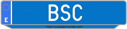 Matrícula de taxi BSC