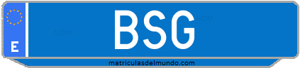 Matrícula de taxi BSG