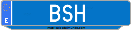 Matrícula de taxi BSH