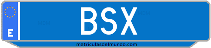 Matrícula de taxi BSX