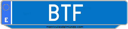 Matrícula de taxi BTF