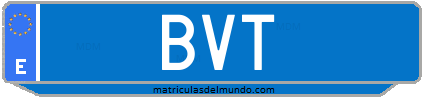 Matrícula de taxi BVT