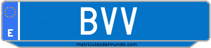 Matrícula de taxi BVV