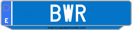 Matrícula de taxi BWR