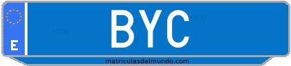 Matrícula de taxi BYC