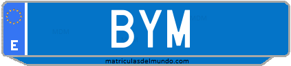 Matrícula de taxi BYM