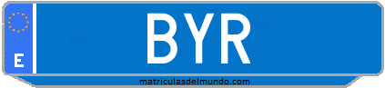 Matrícula de taxi BYR