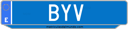 Matrícula de taxi BYV