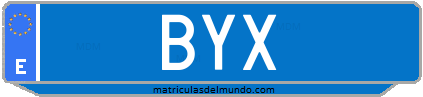 Matrícula de taxi BYX