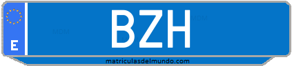 Matrícula de taxi BZH