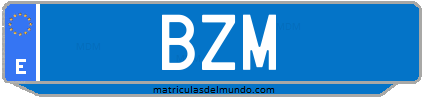 Matrícula de taxi BZM