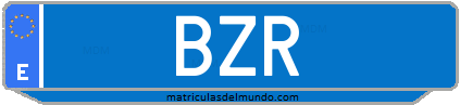 Matrícula de taxi BZR
