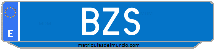 Matrícula de taxi BZS