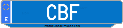 Matrícula de taxi CBF