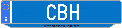 Matrícula de taxi CBH