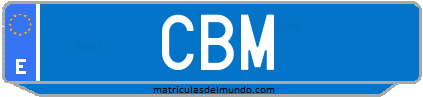 Matrícula de taxi CBM