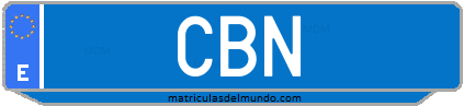 Matrícula de taxi CBN