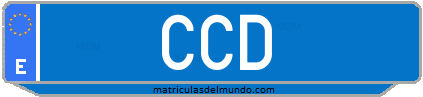 Matrícula de taxi CCD