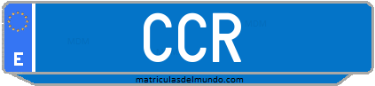 Matrícula de taxi CCR