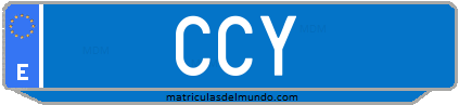 Matrícula de taxi CCY