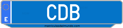 Matrícula de taxi CDB