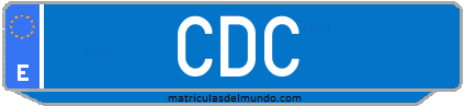 Matrícula de taxi CDC