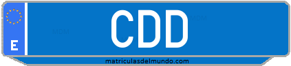 Matrícula de taxi CDD