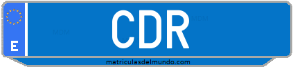 Matrícula de taxi CDR