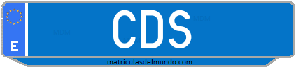 Matrícula de taxi CDS