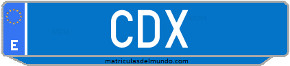 Matrícula de taxi CDX