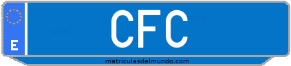 Matrícula de taxi CFC