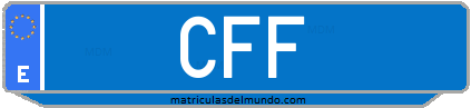 Matrícula de taxi CFF