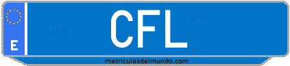 Matrícula de taxi CFL