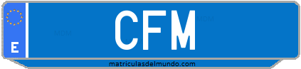 Matrícula de taxi CFM