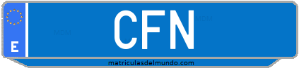 Matrícula de taxi CFN