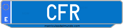 Matrícula de taxi CFR